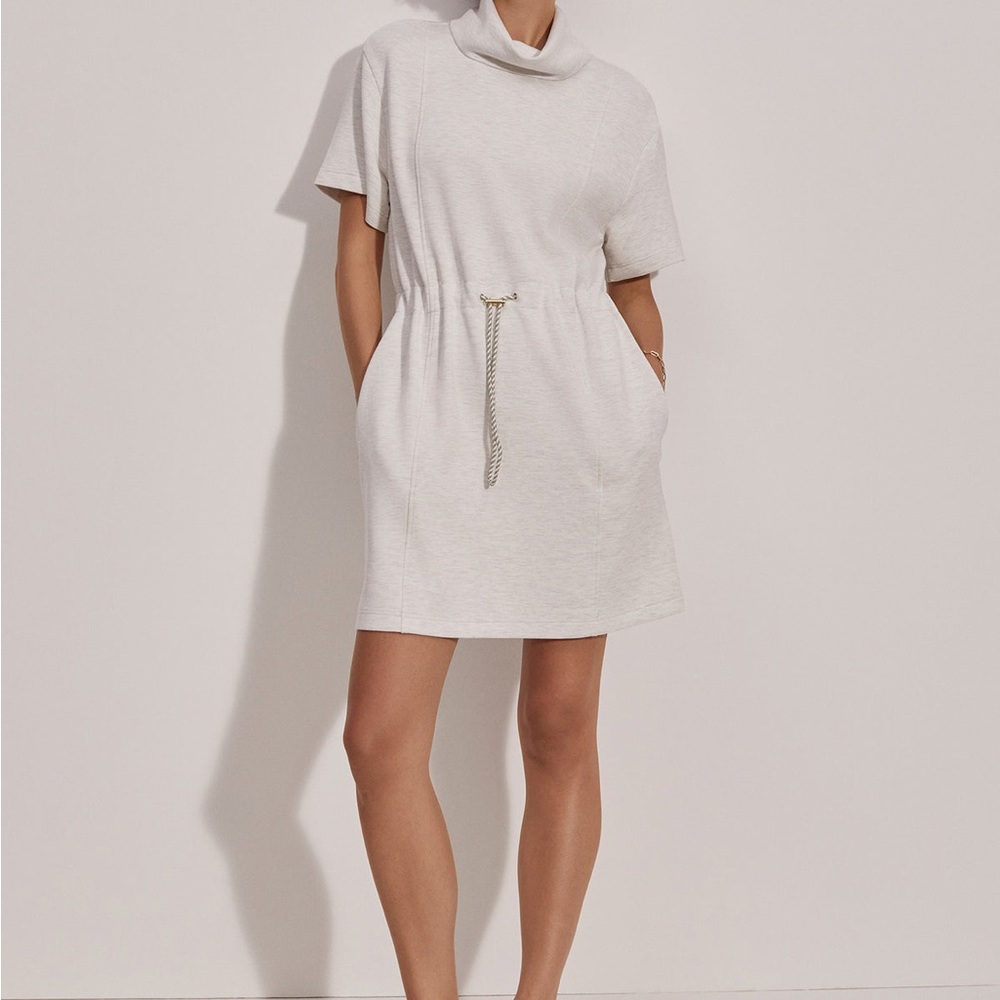 Varley Sophie Dress ivory marl small